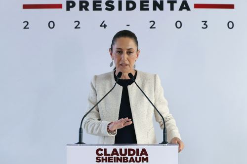 La presidenta de México, Claudia Sheinbaum, se pronunció tras el triunfo de Trump (imagen referencial). Foto: EFE