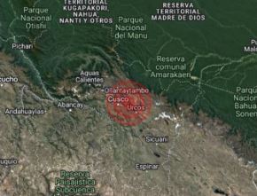 Un sismo de magnitud 4.2 se registró esta madrugada en Cusco. El temblor fue percibido con fuerte intensidad en la localidad de Lucre, provincia de Quispicanchi.