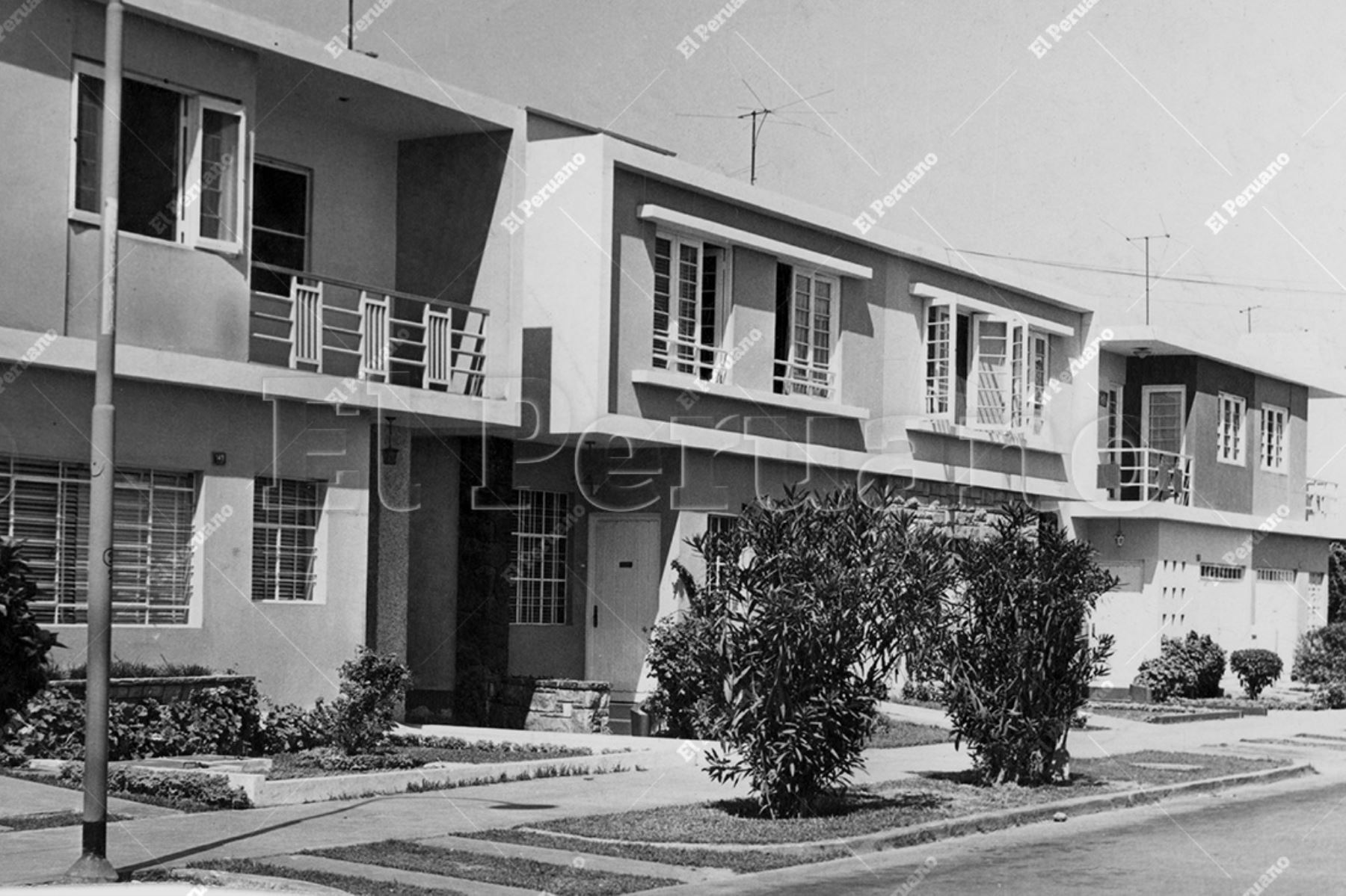 Lima - década 1980 / Casas tradicionales del distrito de Pueblo Libre. Foto: Archivo Histórico de El Peruano