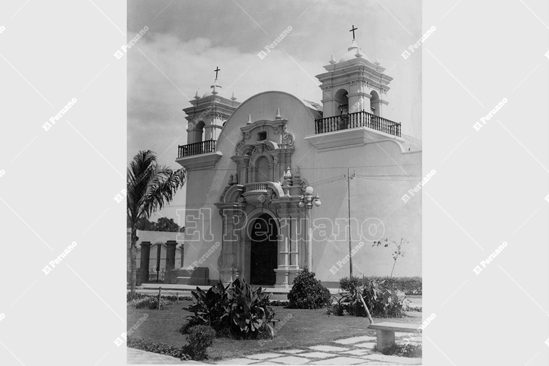 Lima - década 1960 / Iglesia de María Magdalena en el distrito de Pueblo Libre. Foto: Archivo Histórico de El Peruano