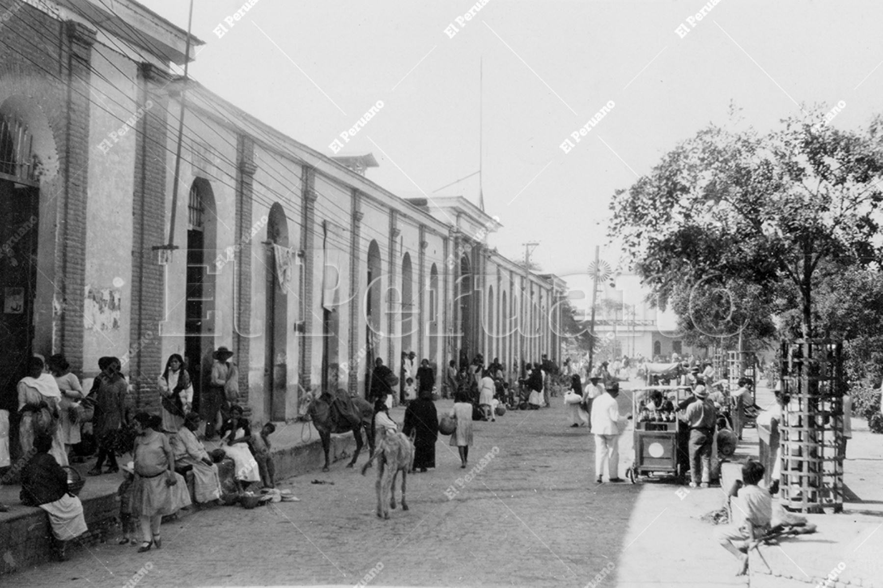 Piura - 1925 / Mercado de abastos de la ciudad de Piura. Foto: Archivo Histórico de El Peruano