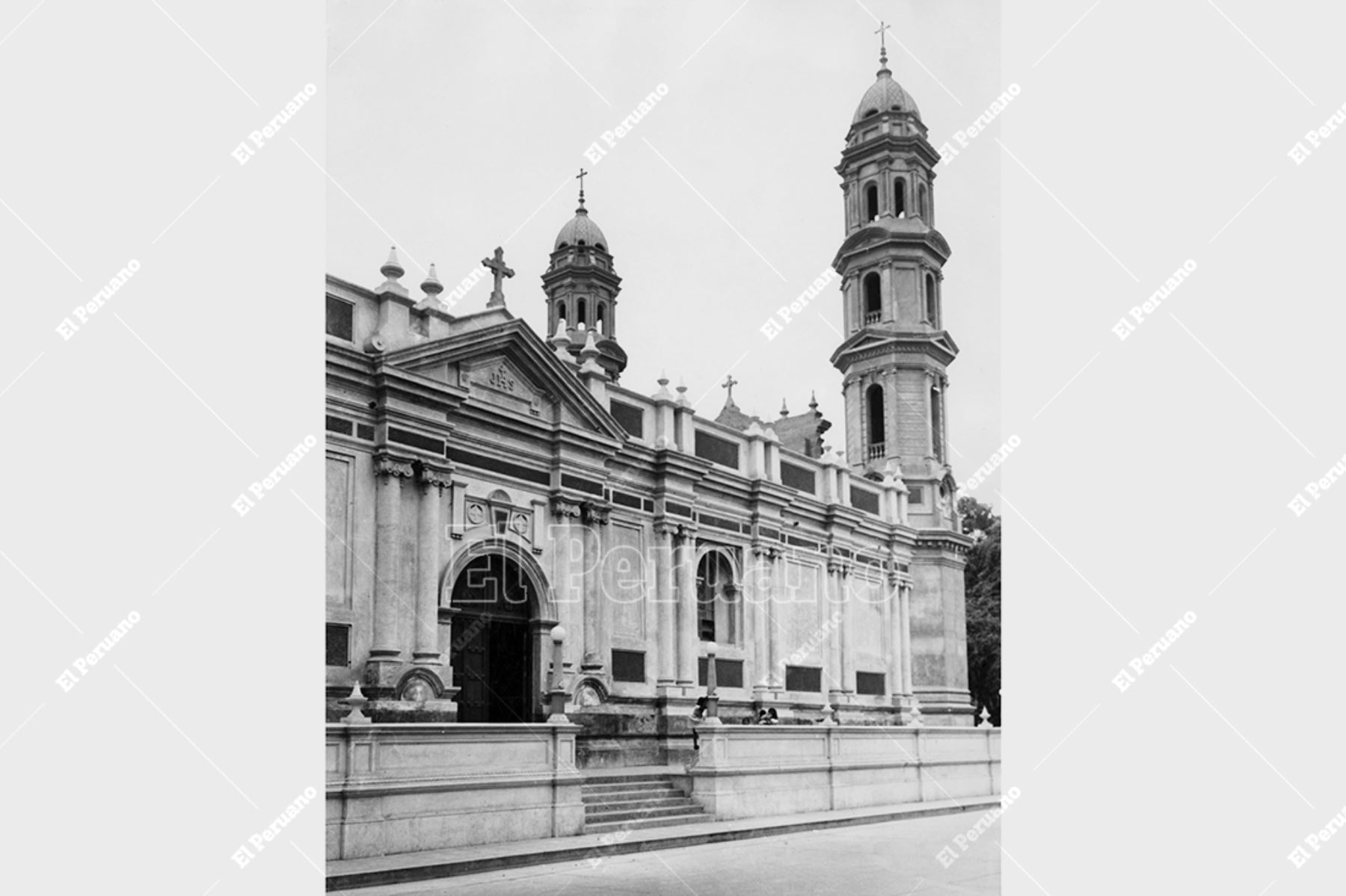 Piura - Década 1950 / Catedral de Piura. Foto: Archivo Histórico de El Peruano