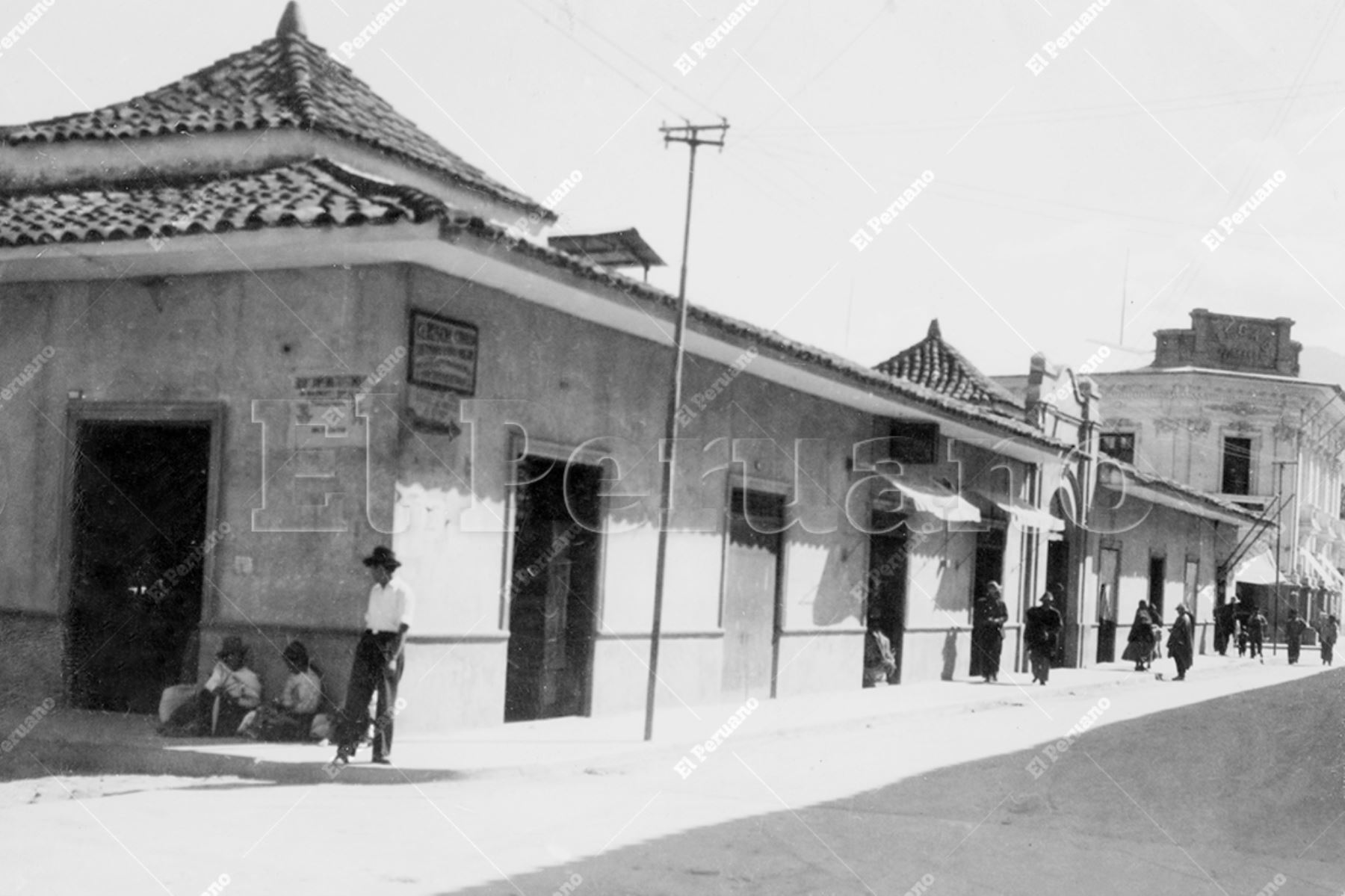 Huánuco - década 1950 / Mercado de abastos de la ciudad de Huánuco. Foto: Archivo Histórico de El Peruano