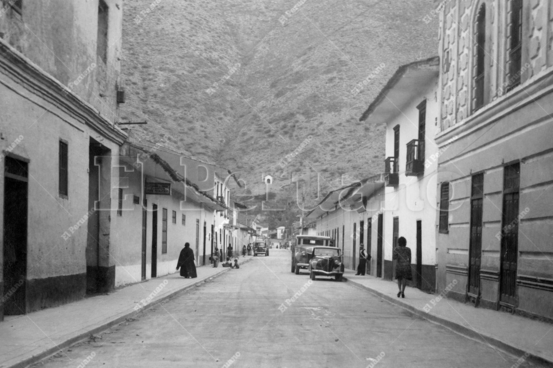 Huánuco - década 1950 / Vista de una calle céntrica de la ciudad de Huánuco. Foto: Archivo Histórico de El Peruano