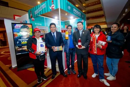 Viceministro de MYPE  e Industria, César Quispe Luján, inauguró la ExpoBodega 2024. ANDINA/Difusión