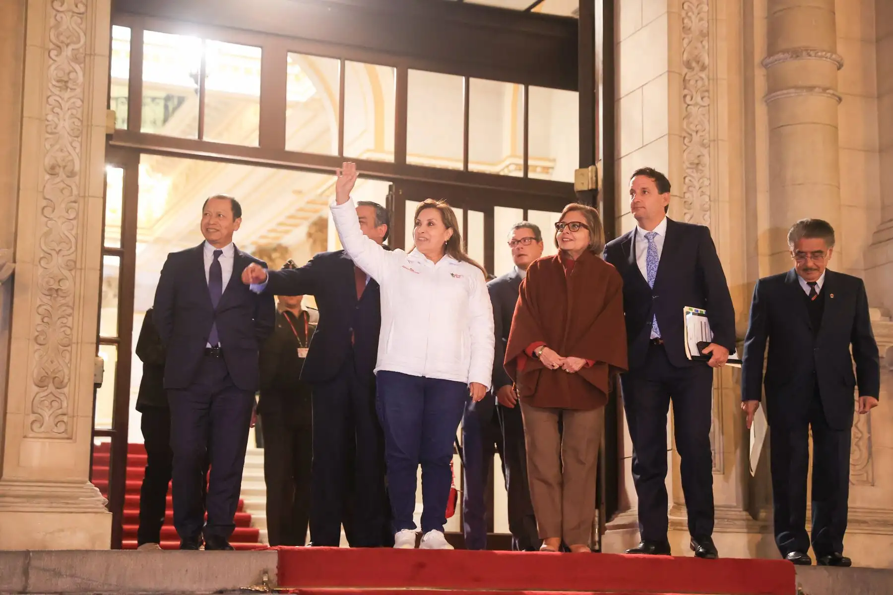 Presidenta Dina Boluarte se reúne con Renovación Popular. Foto: ANDINA/Prensa Presidencia