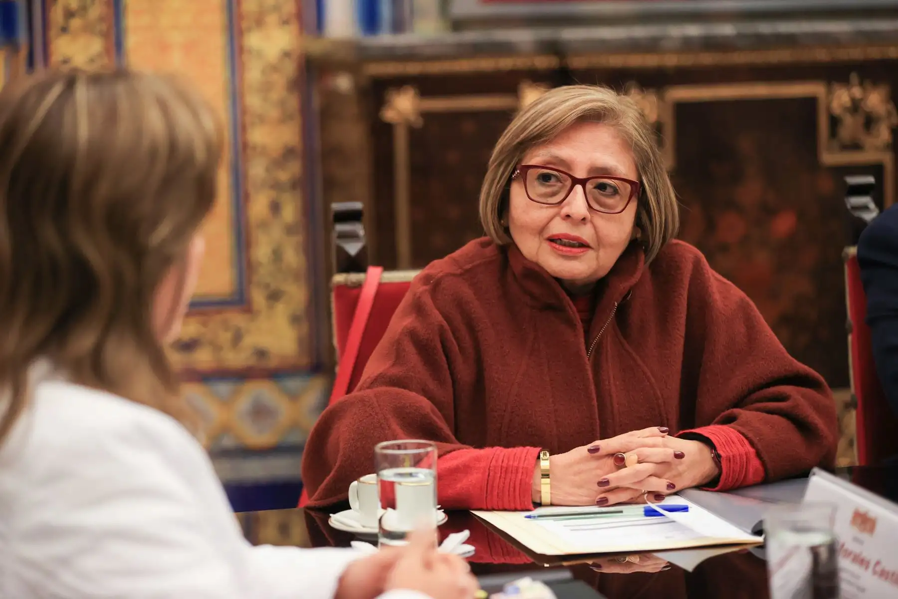 Presidenta Dina Boluarte se reúne con Renovación Popular. Foto: ANDINA/Prensa Presidencia