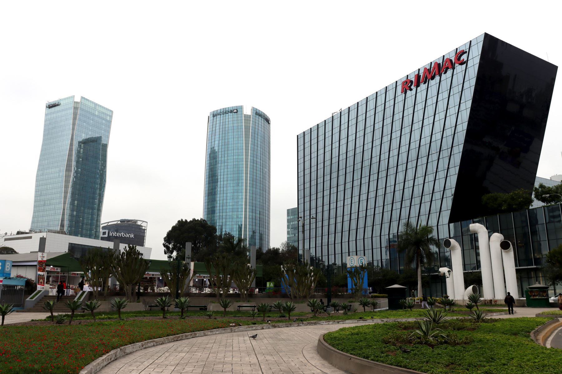 Vista del centro financiero de Lima. ANDINA