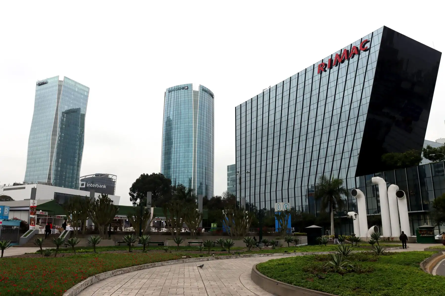 Vista del centro financiero de Lima. ANDINA