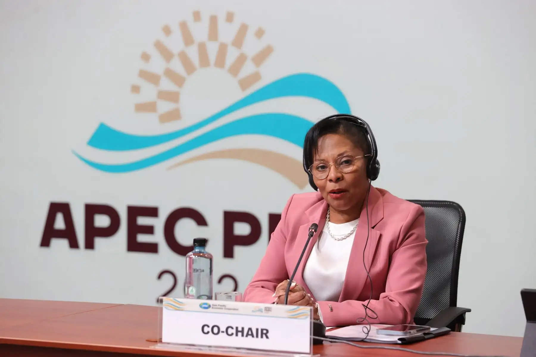 En el marco de la Segunda Reunión del Partenariado de Políticas de Mujer y la Economía del Foro de Cooperación Económica de Asia Pacífico (APEC), la ministra de la Mujer y Poblaciones Vulnerables, Teresa Hernández, participa del diálogo sobre los desafíos que enfrentan las economías para avanzar en el objetivo de lograr el empoderamiento económico de mujeres y niñas. Foto: ANDINA/Melina Mejía