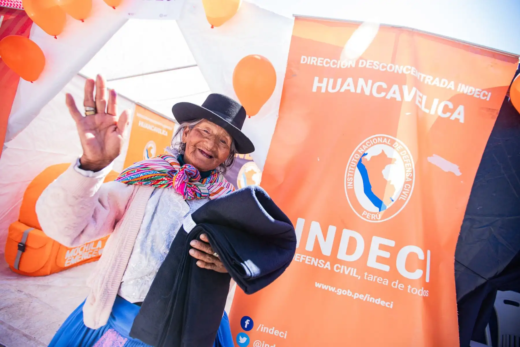 Campaña cívica multisectorial frente a heladas en Huancavelica.
Foto: ANDINA/Prensa Presidencia