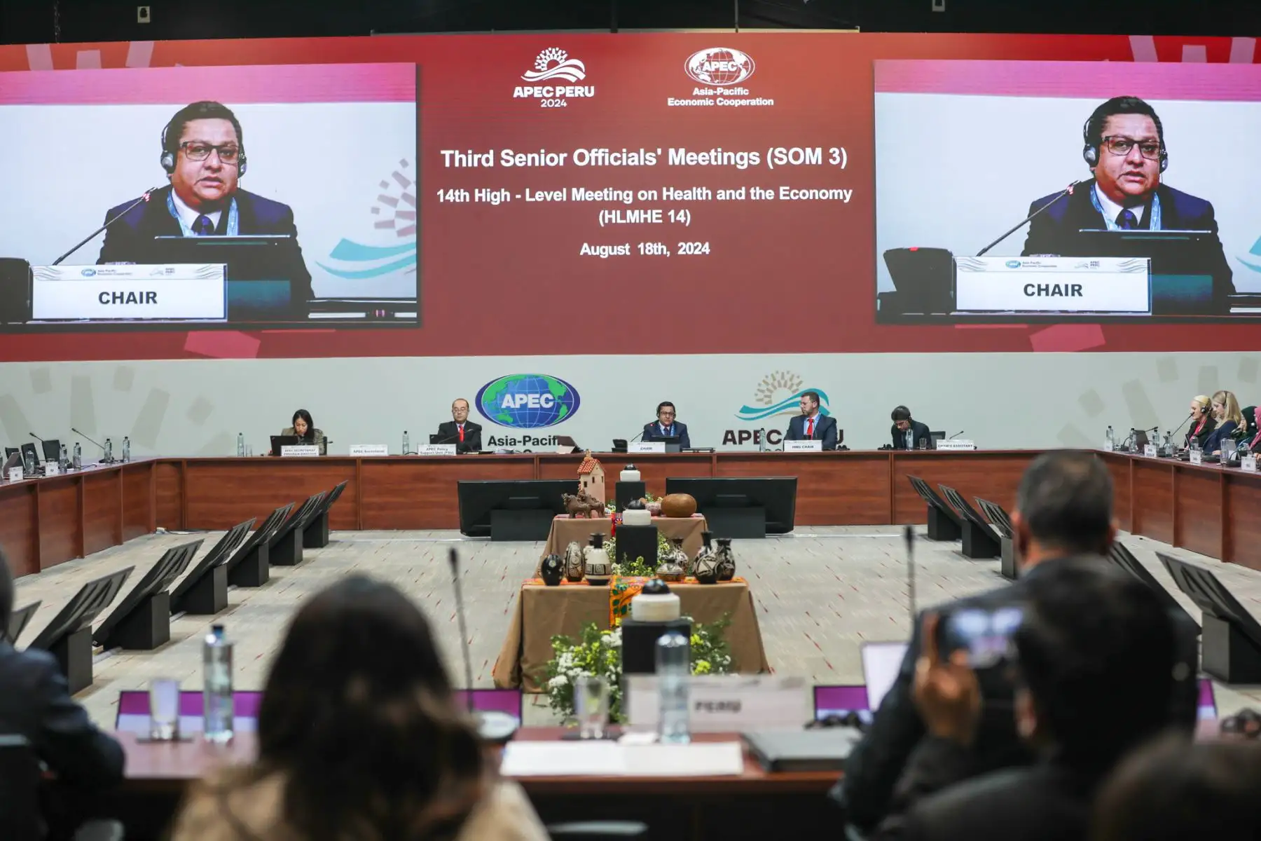 Clausura de la Reunión de Alto Nivel sobre Salud y Economía en el marco de la APEC.
Foto: Minsa