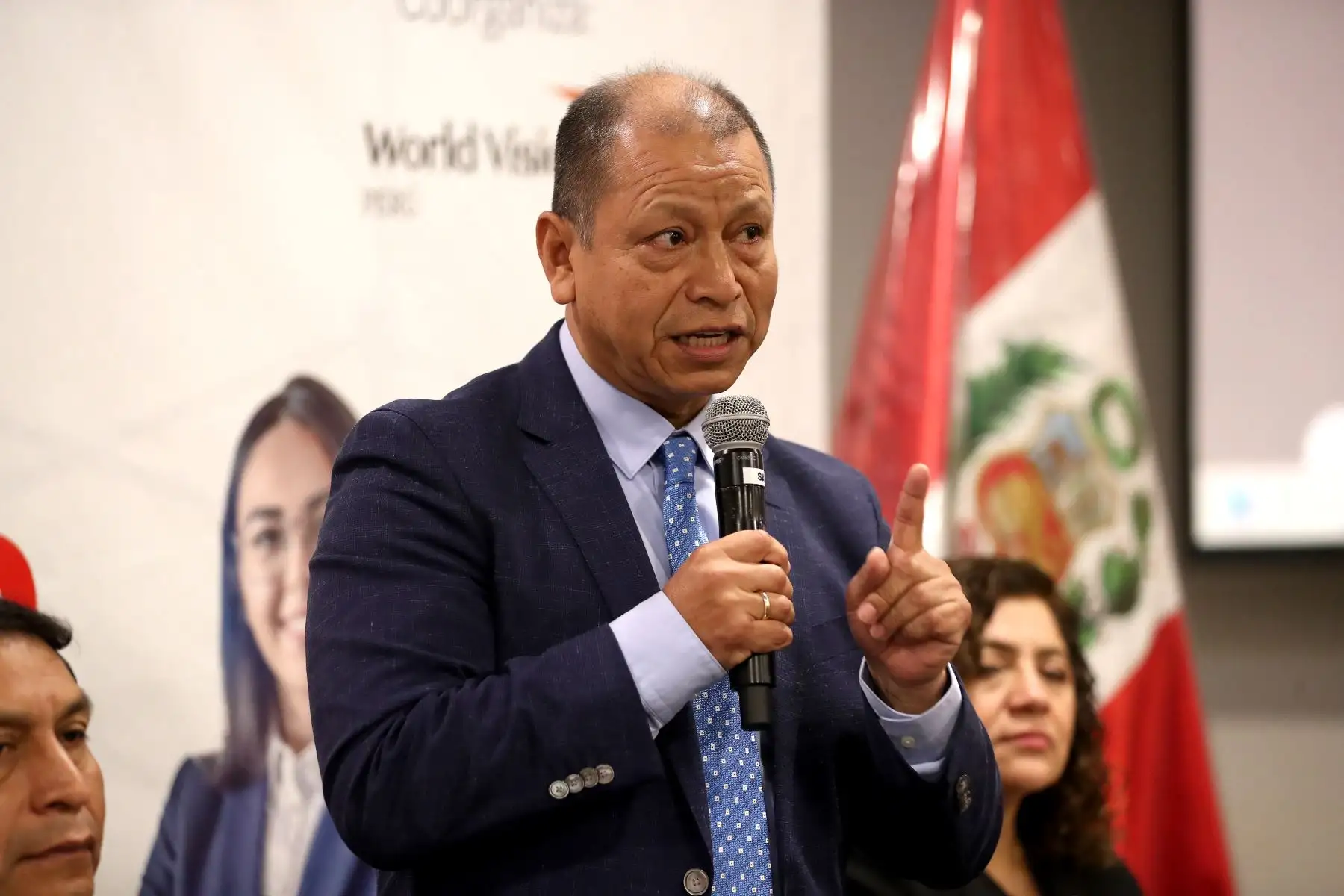 Ministro Daniel Maurate lidera espacio que busca generar vínculos con empresas generadoras del empleo a favor de poblaciones en situación de vulnerabilidad. Foto: ANDINA/ Lino Chipana