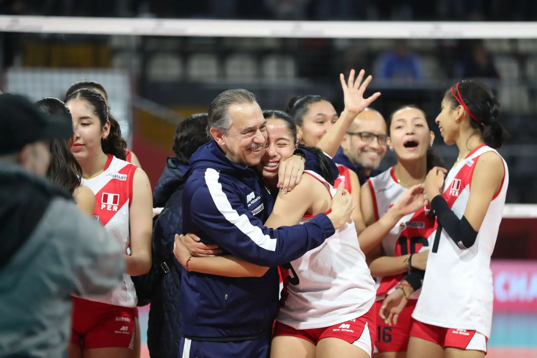 Selección Peruana de Voleibol se enfrenta a República Dominicana. Mundial Sub 17.
Coliseo Eduardo Dibós.
Foto: ANDINA / Lino Chipana.