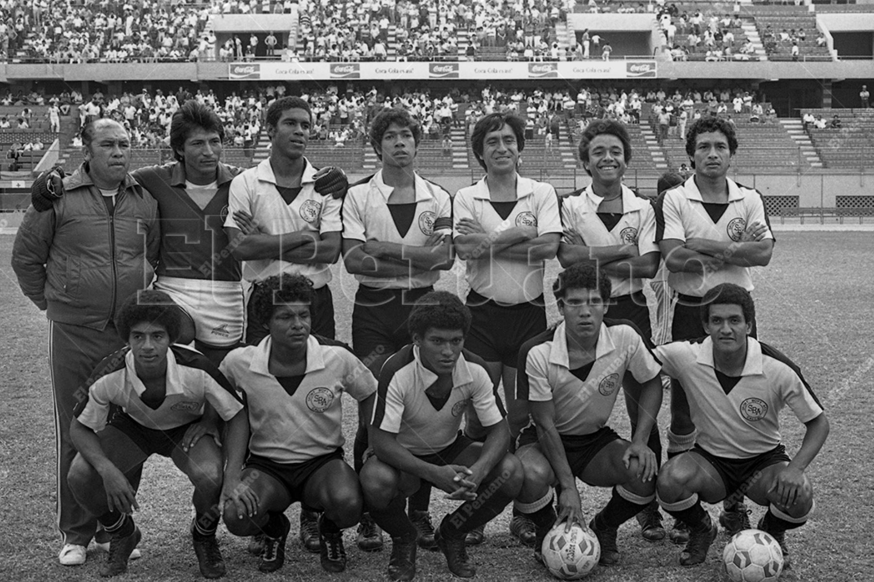 Lima - 23 diciembre 1984 / Equipo del Sport Boys del Callao que se coronó campeón nacional al vencer 4-1 a Unión Huaral. Archivo Histórico de El Peruano / Pedro Arroyo