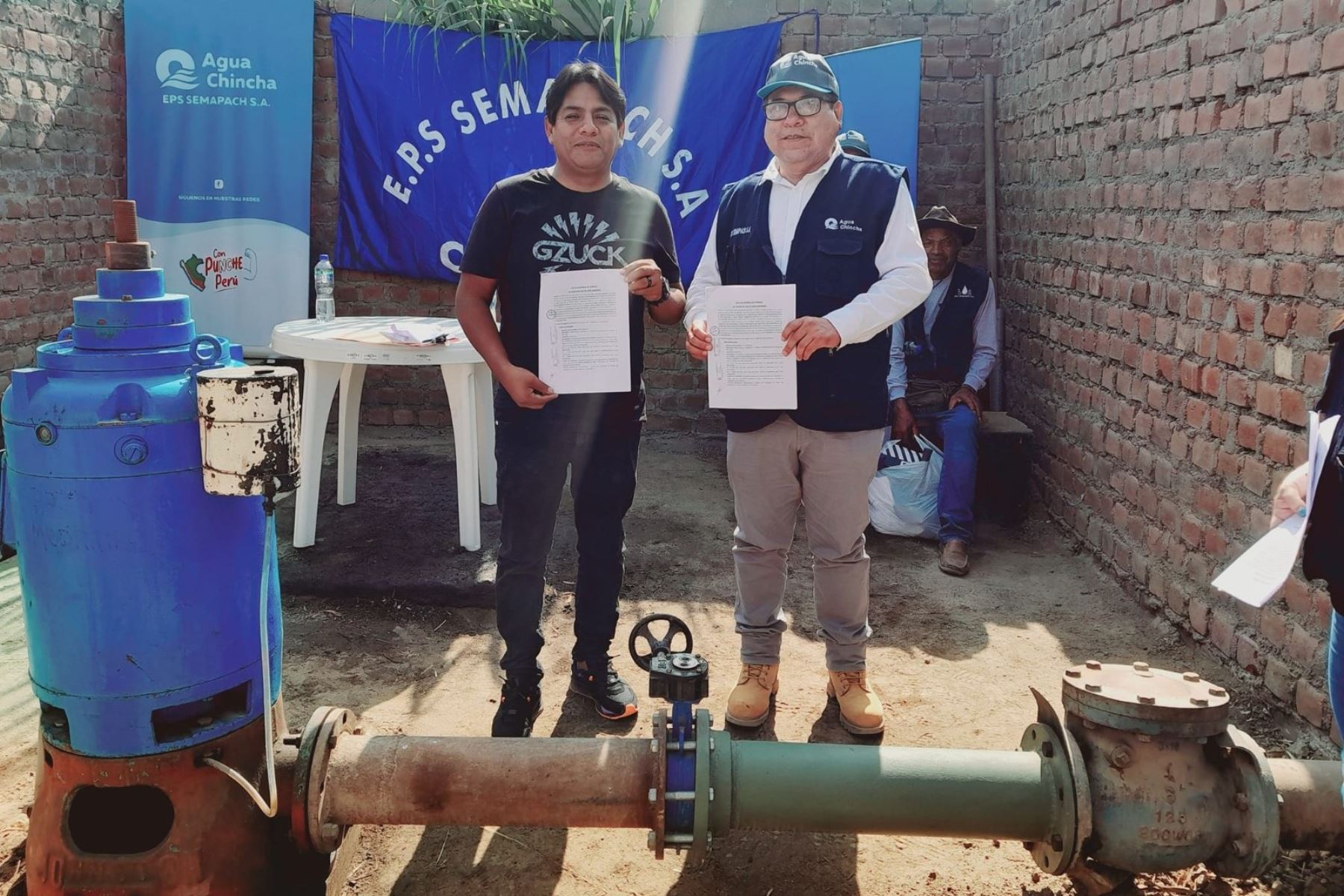 En la provincia de Chincha, pobladores de Alto Larán acceden a mejor servicio de agua potable. Foto: OTASS/Difusión.