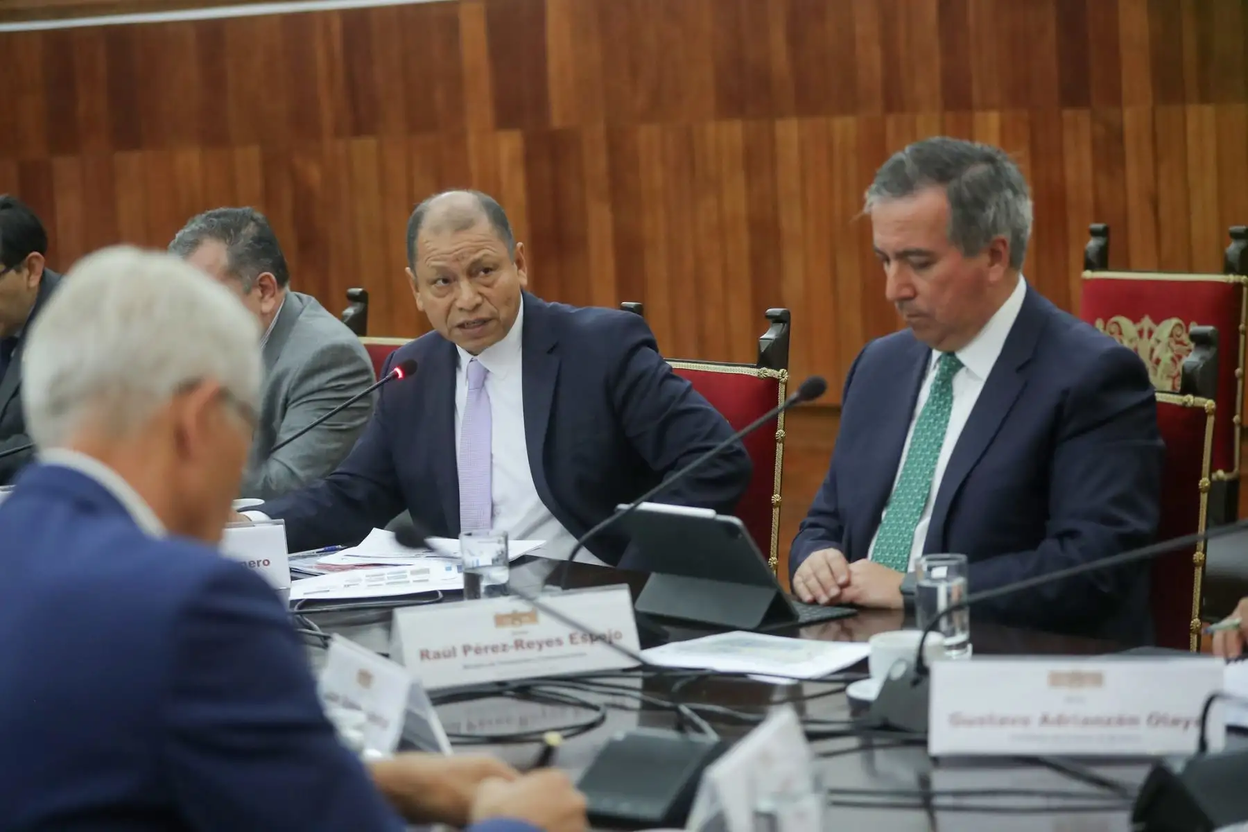 Reunión de trabajo de la presidenta Dina Boluarte con el CEO de Fraport.
Foto: ANDINA/Prensa Presidencia