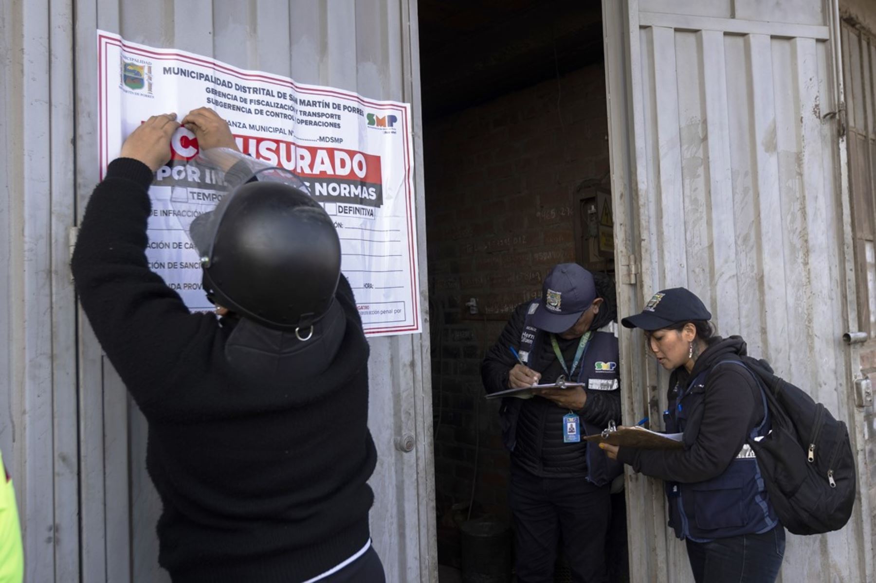 San Martín de Porres: clausuran mecánicas que generaban caos y desorden en la vía pública. Foto: ANDINA/Difusión.