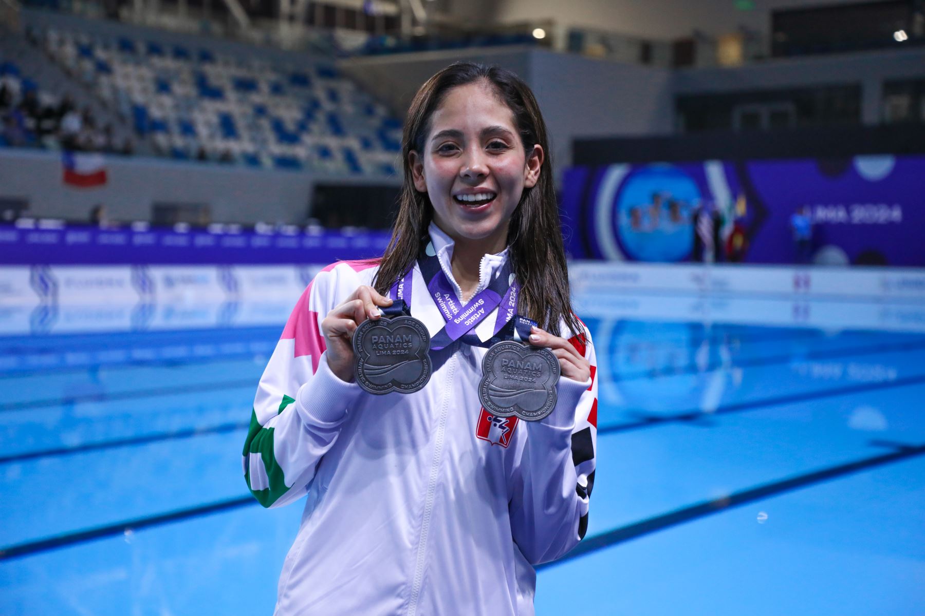 Camila Coronado ganó dos medallas de plata en el Campeonato Panamericano Por Categorías de Natación Artística “Lima 2024”