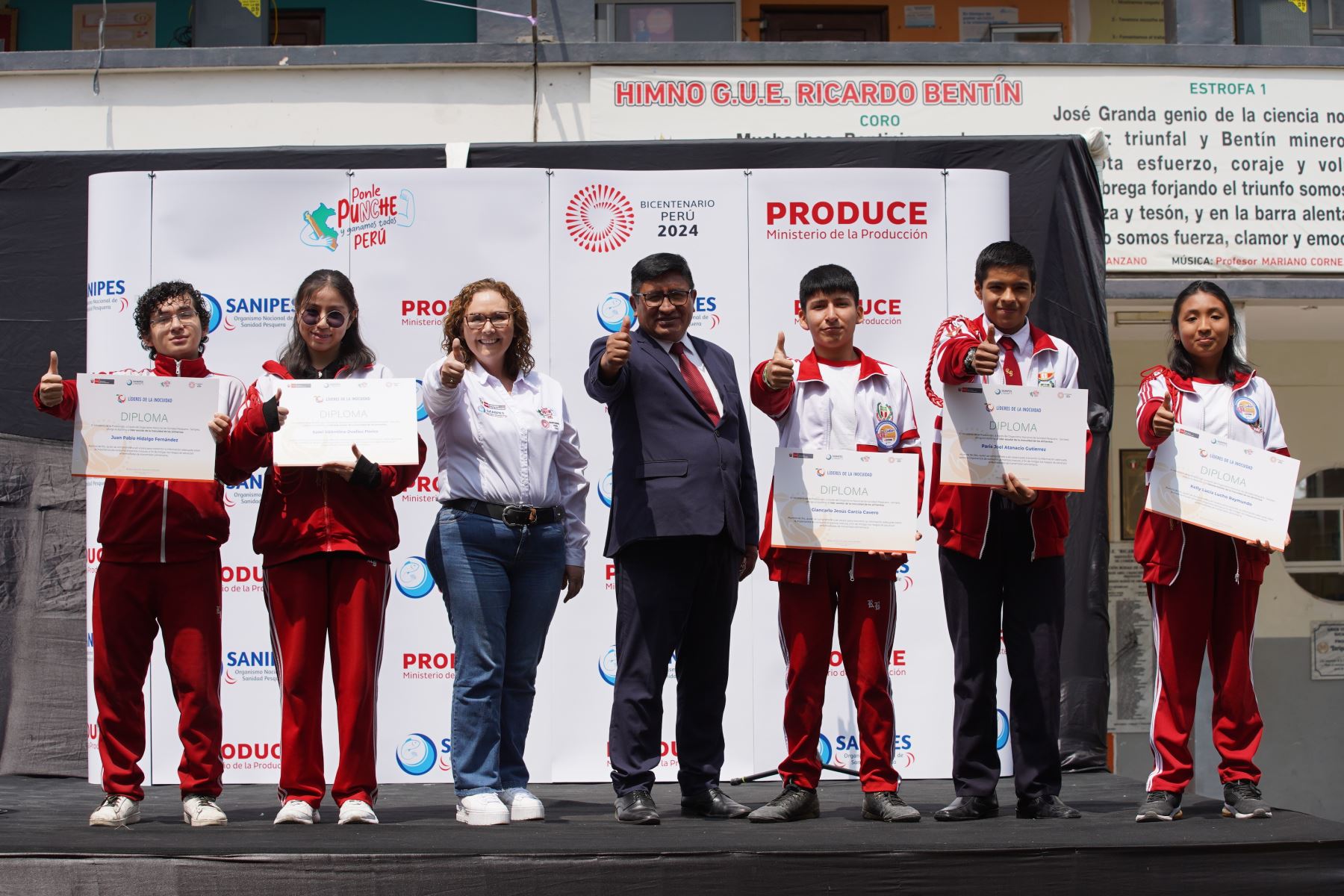 Sanipes designó nuevos líderes escolares de la inocuidad de los alimentos en el Rímac. Foto: PRODUCE/Difusión.