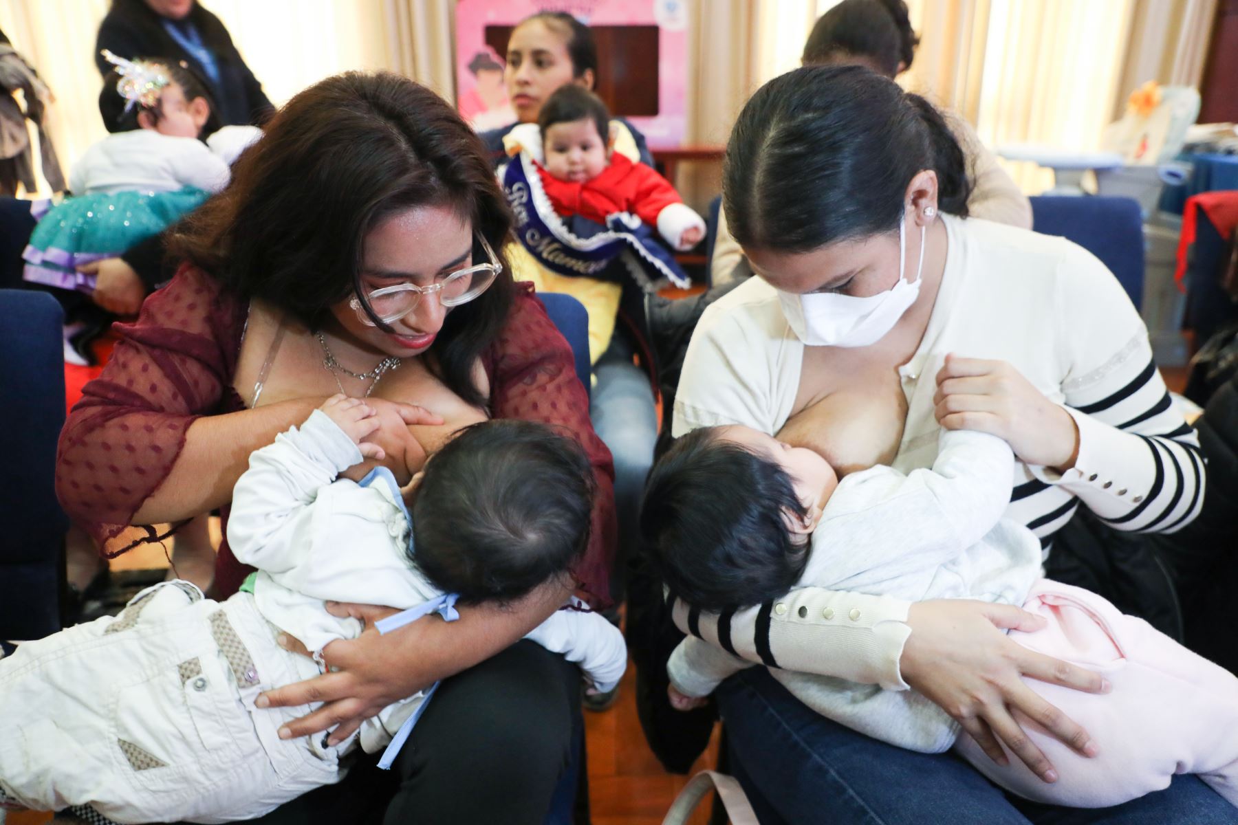 En la jornada participaron 23 madres junto a sus bebés, que oscilaban entre los tres meses y un año de edad. Foto: ANDINA/Difusión