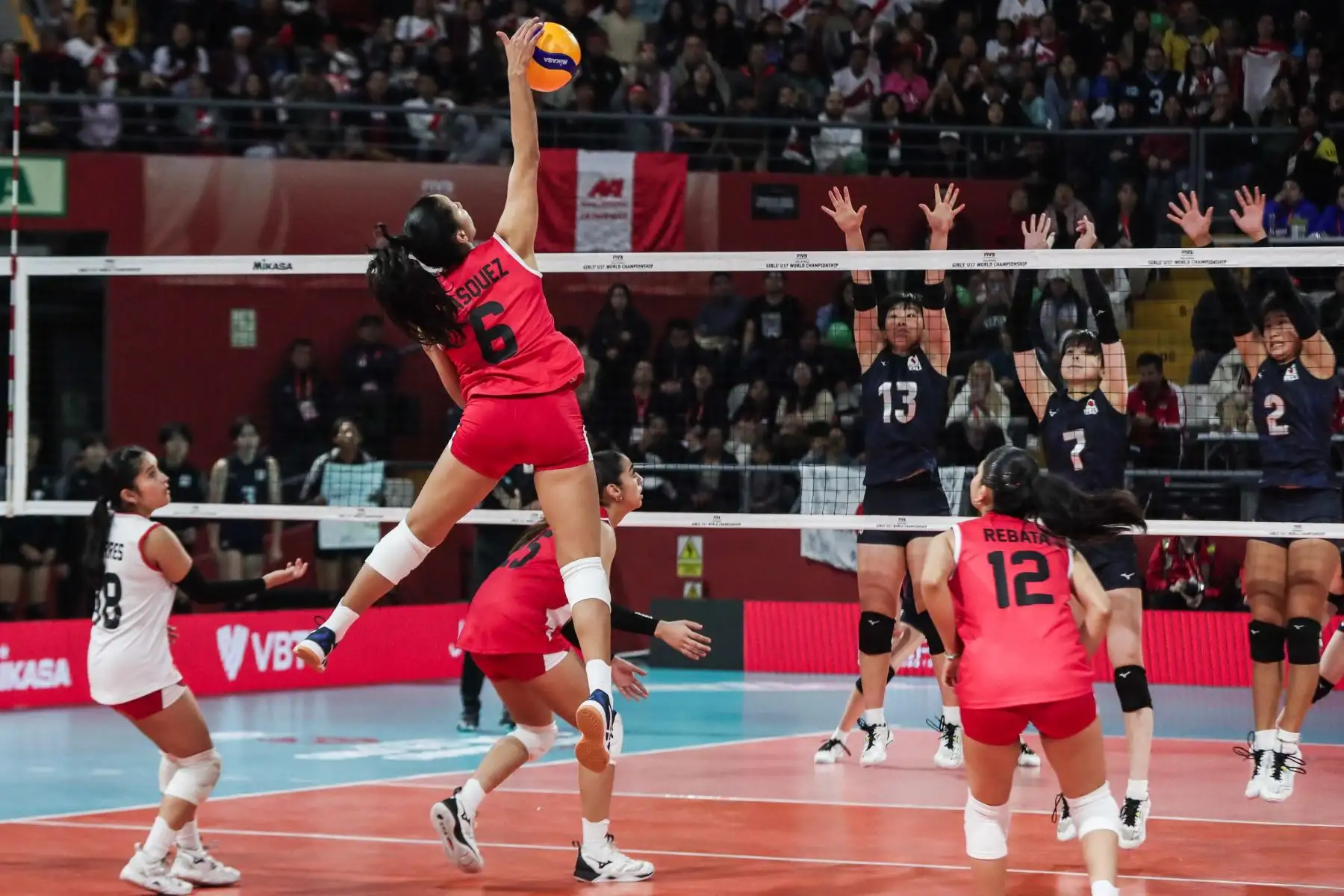La capitana Ariana Vásquez, es una de las baluartes para que la selección peruana. Foto: ANDINA/ Connie Calderon