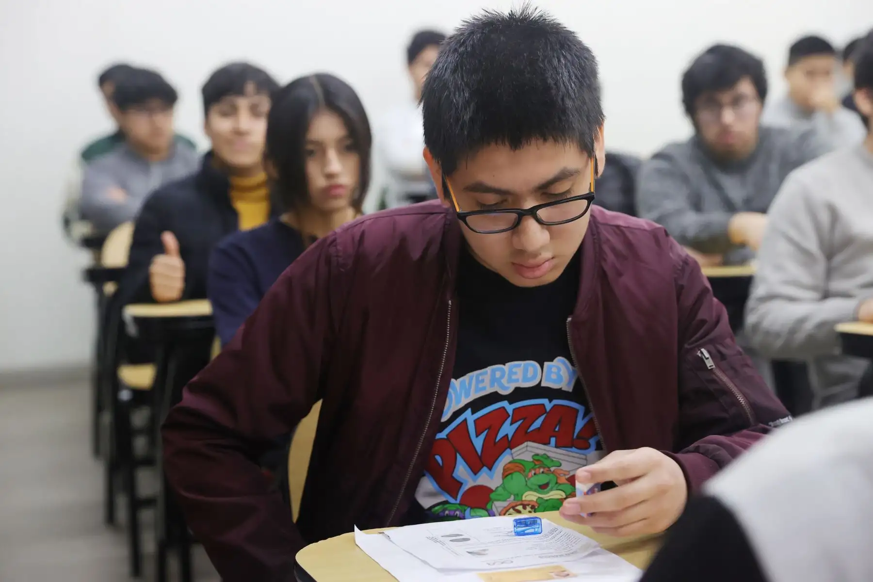 Este simulacro permitirá a los futuros postulantes a familiarizarse con la estructura actual del examen de ingreso que se basa en un modelo de destrezas cognitivas. Foto: ANDINA/Melina Mejía
