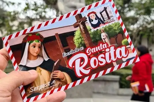 Santa Rosa de Lima: Serpost depositará cartas de devotos en el Pozo de los Deseos en Lima. Foto: ANDINA/Difusión.