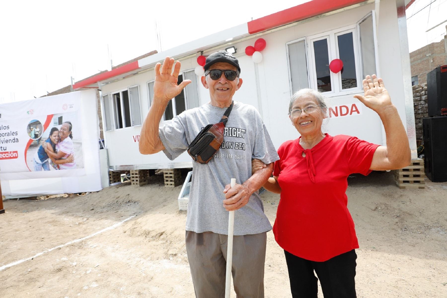 Módulos temporales de viviendas.