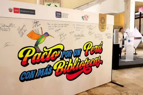BNP y aliados firman el "Pacto por un Perú con Más Bibliotecas". Foto: ANDINA / Lino Chipana.