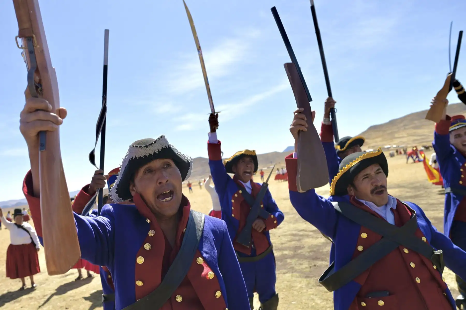 En las pampas de Chua Chua, en la región Puno, se revivió un episodio crucial de la independencia del Perú a través de la escenificación de la batalla de Zepita, también conocida como batalla de Chua Chua.
Foto: Proyecto Especial Bicentenario