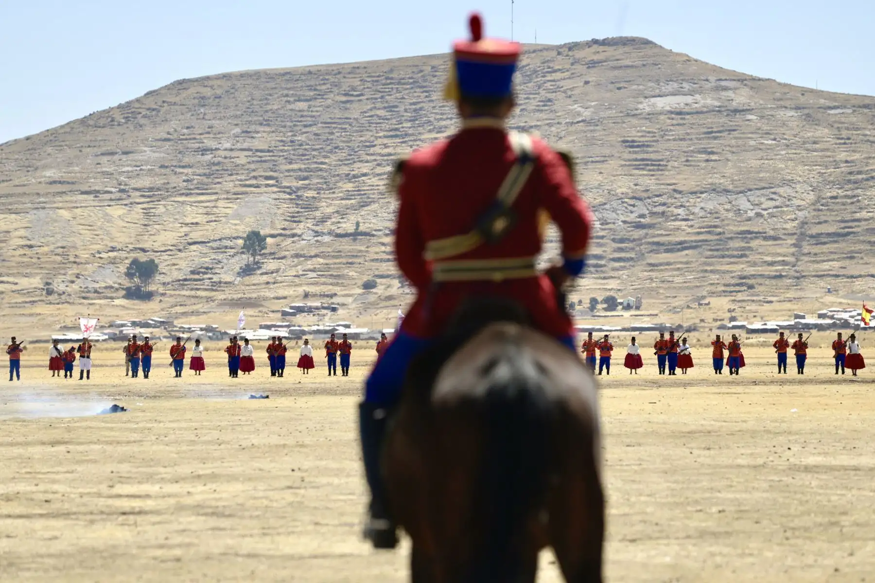 La batalla fue librada el 25 de agosto de 1823 en las pampas de Chua Chua luego de que las tropas patriotas cruzaran el puente Desaguadero hacia Zepita.
Foto: Proyecto Especial Bicentenario