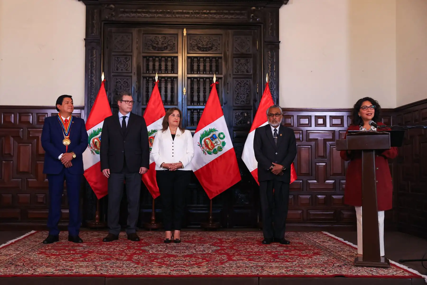 Firma del Decreto Supremo que declara de interés nacional la creación del Museo Tawantinsuyo de la Universidad Nacional de San Antonio Abad del Cusco.
Foto: ANDINA/Prensa Presidencia