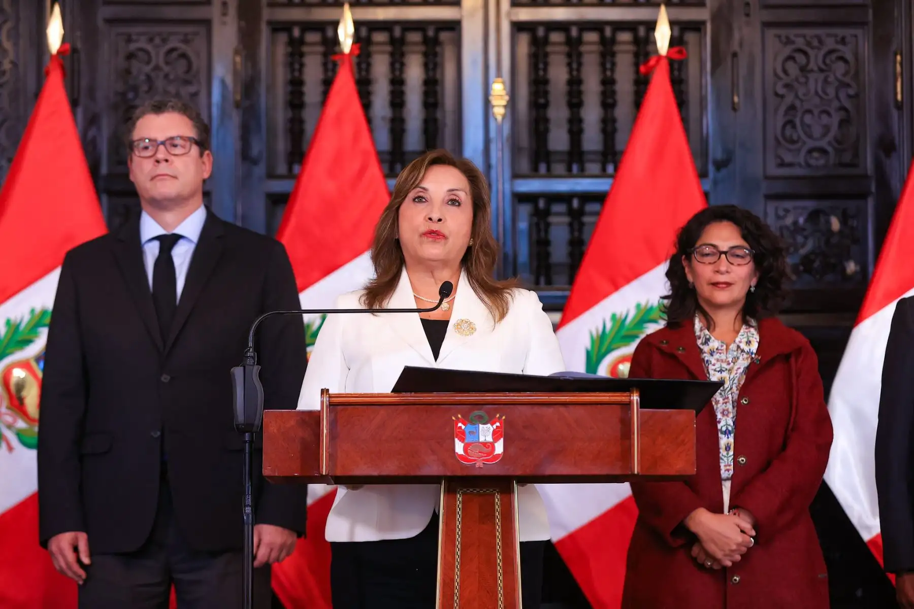 Firma del Decreto Supremo que declara de interés nacional la creación del Museo Tawantinsuyo de la Universidad Nacional de San Antonio Abad del Cusco.
Foto: ANDINA/Prensa Presidencia