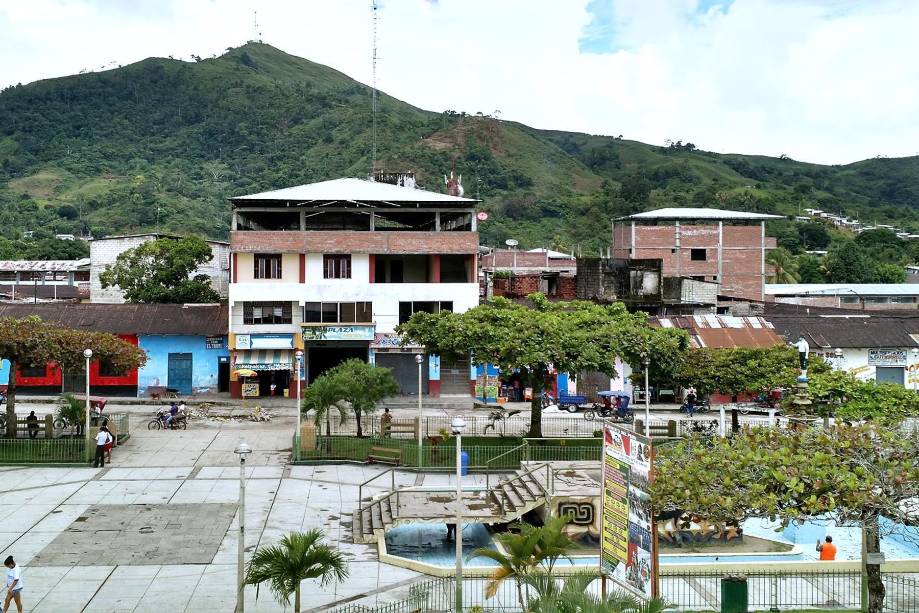 Plaza de Armas del distrito de Uchiza, región San Martín Foto: Uchiza Perú