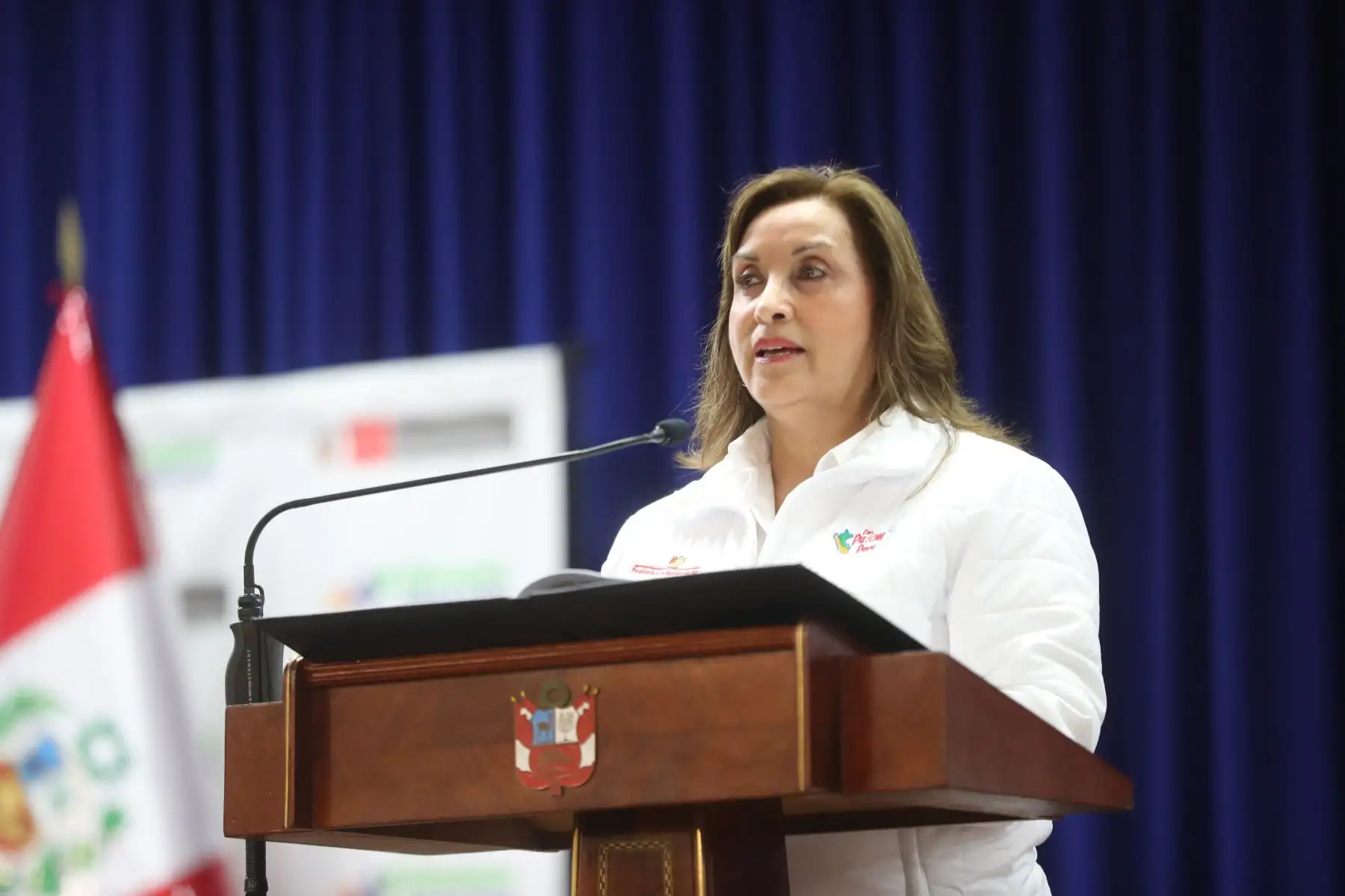 Presidente Dina Boluarte, participa en el Encuentro de Empleabilidad Juvenil y Capacitación Laboral Dual: Estado, Empresa y Academia. Foto: ANDINA/ Prensa Presidencia