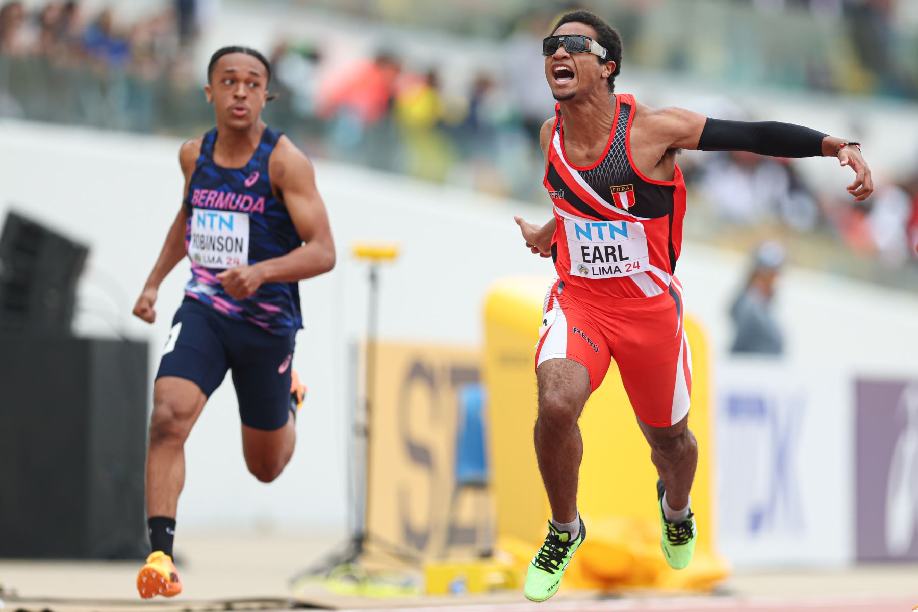 Aron Earl no pudo meterse en la final de los 100 metros planos