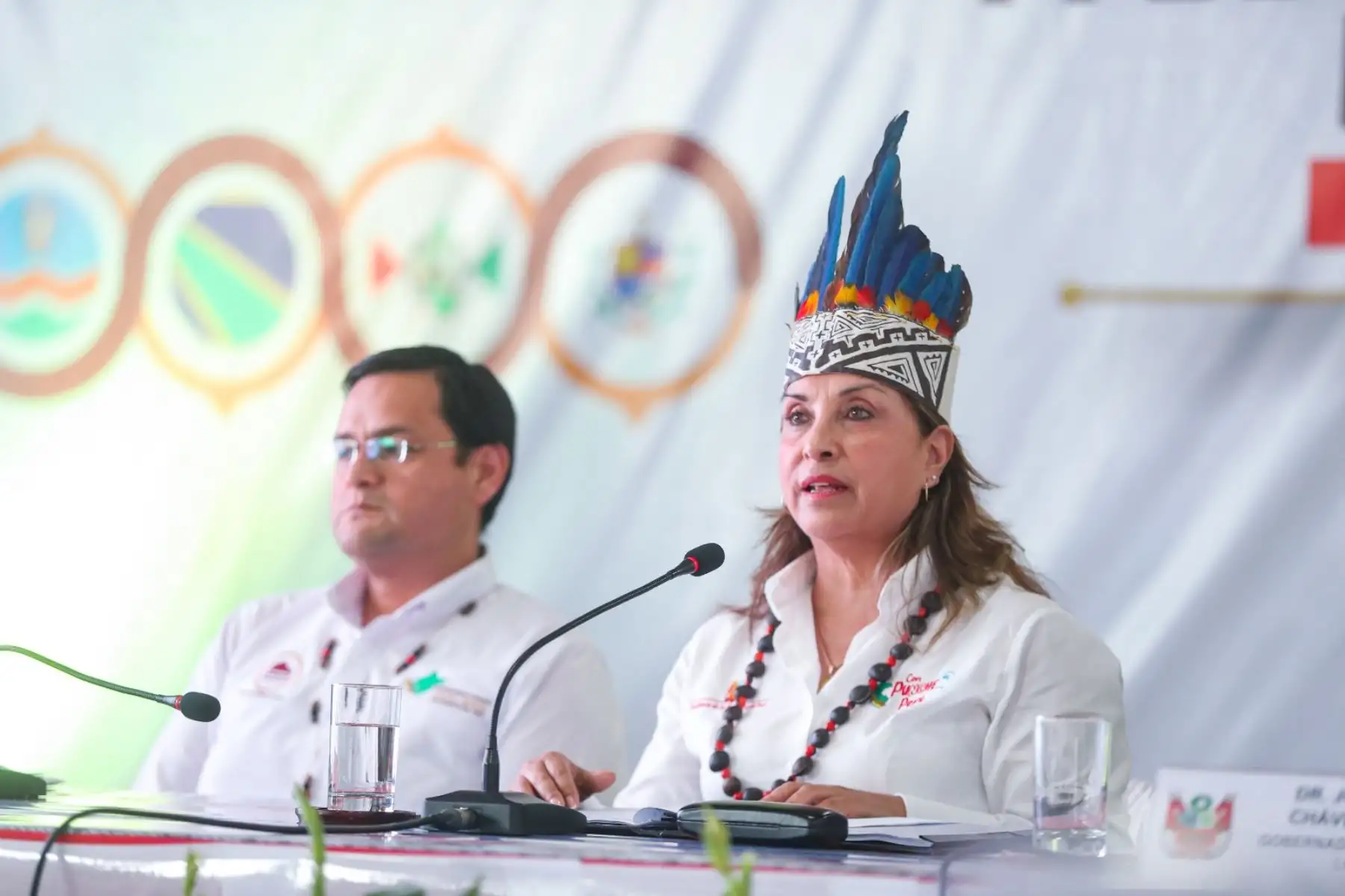 La presidenta de la república, Dina Ercilia Boluarte Zegarra, participa en el Foro Binacional “Desarrollo Económico, Tecnológico y Sostenibilidad Ambiental en la Macrorregión Nororiente del Perú”. Foto: ANDINA/ Prensa Presidencia