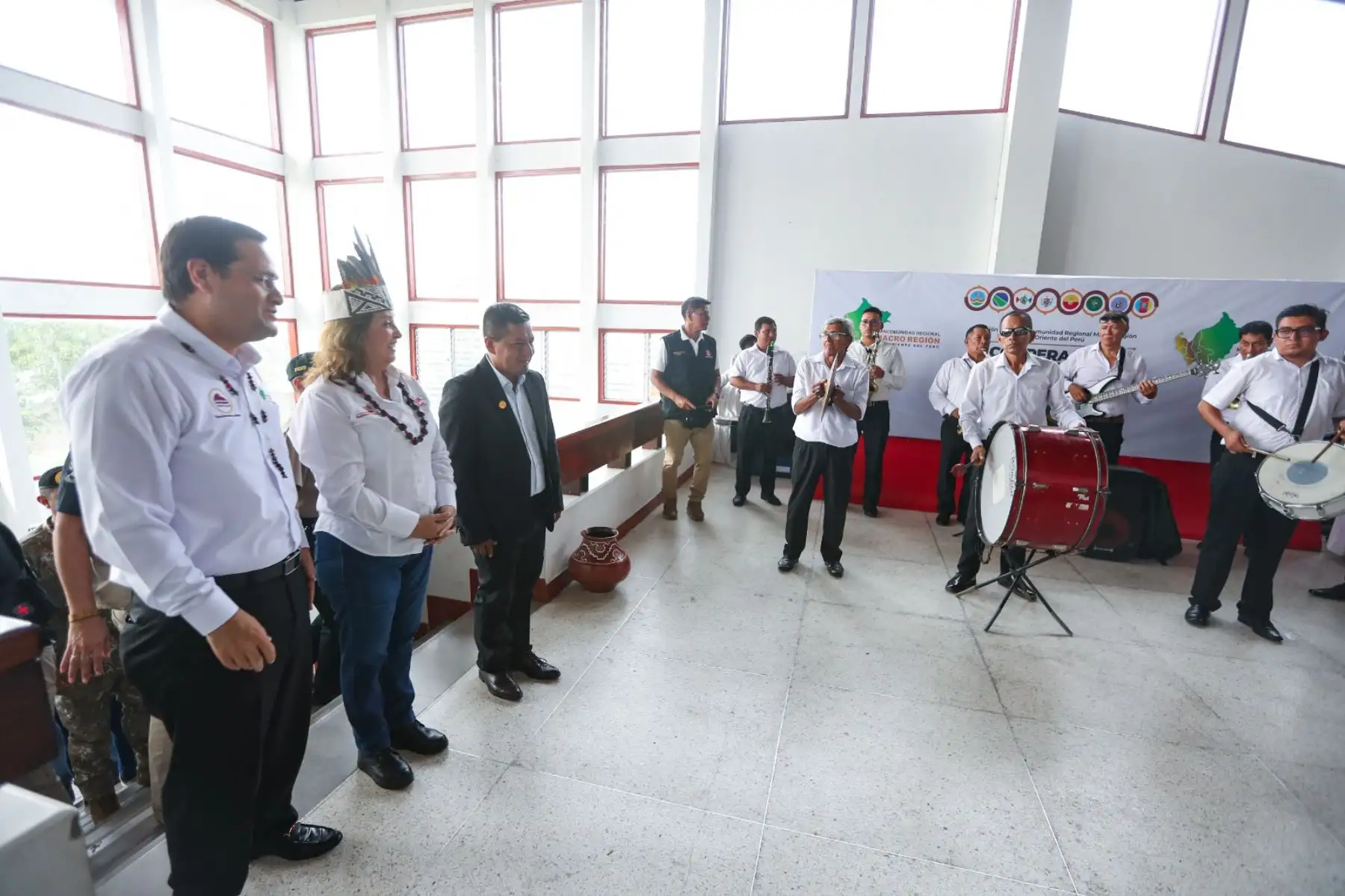 La presidenta de la república, Dina Ercilia Boluarte Zegarra, participa en el Foro Binacional “Desarrollo Económico, Tecnológico y Sostenibilidad Ambiental en la Macrorregión Nororiente del Perú”. Foto: ANDINA/ Prensa Presidencia