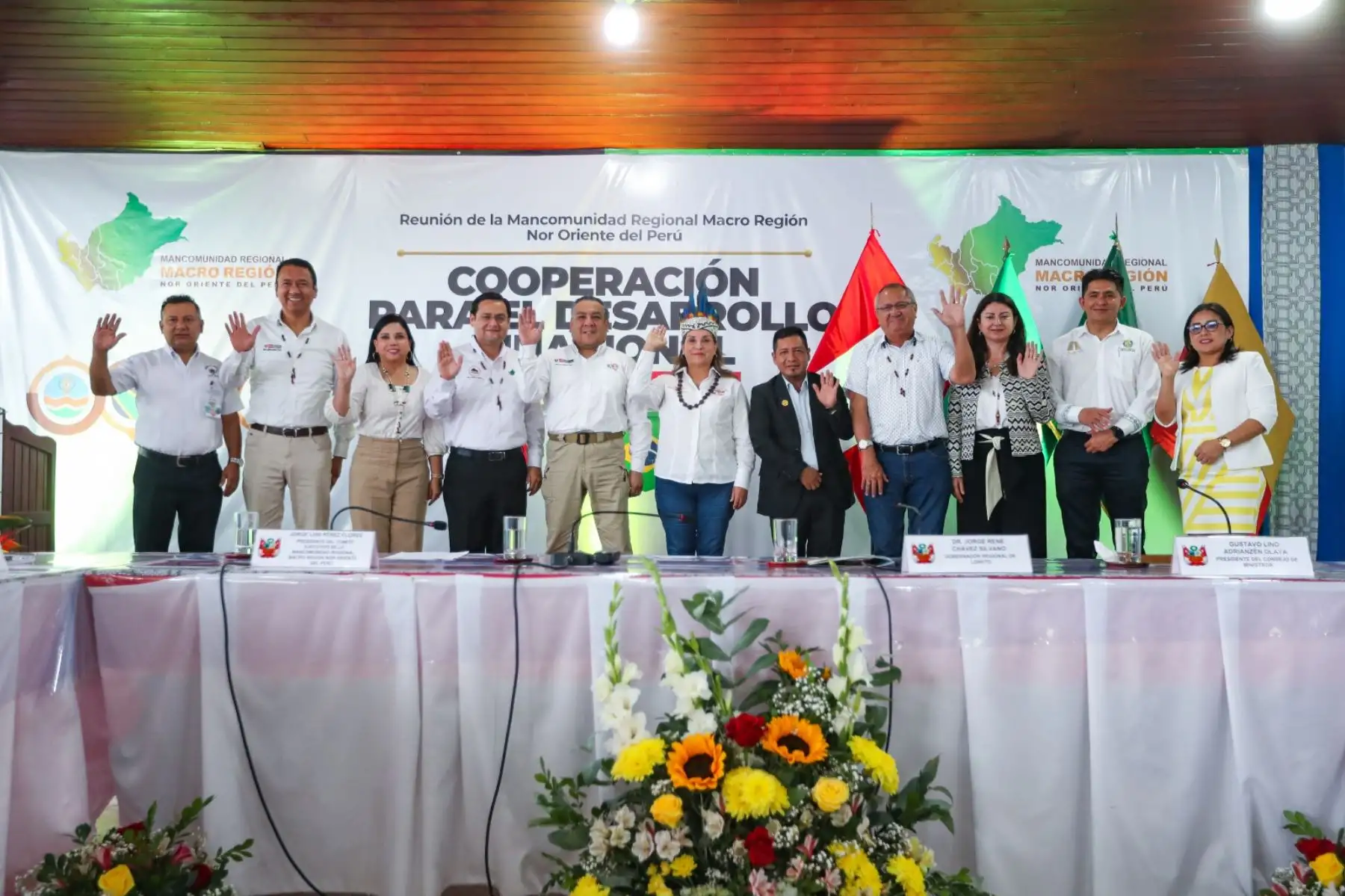 La presidenta de la república, Dina Ercilia Boluarte Zegarra, participa en el Foro Binacional “Desarrollo Económico, Tecnológico y Sostenibilidad Ambiental en la Macrorregión Nororiente del Perú”. Foto: ANDINA/ Prensa Presidencia
