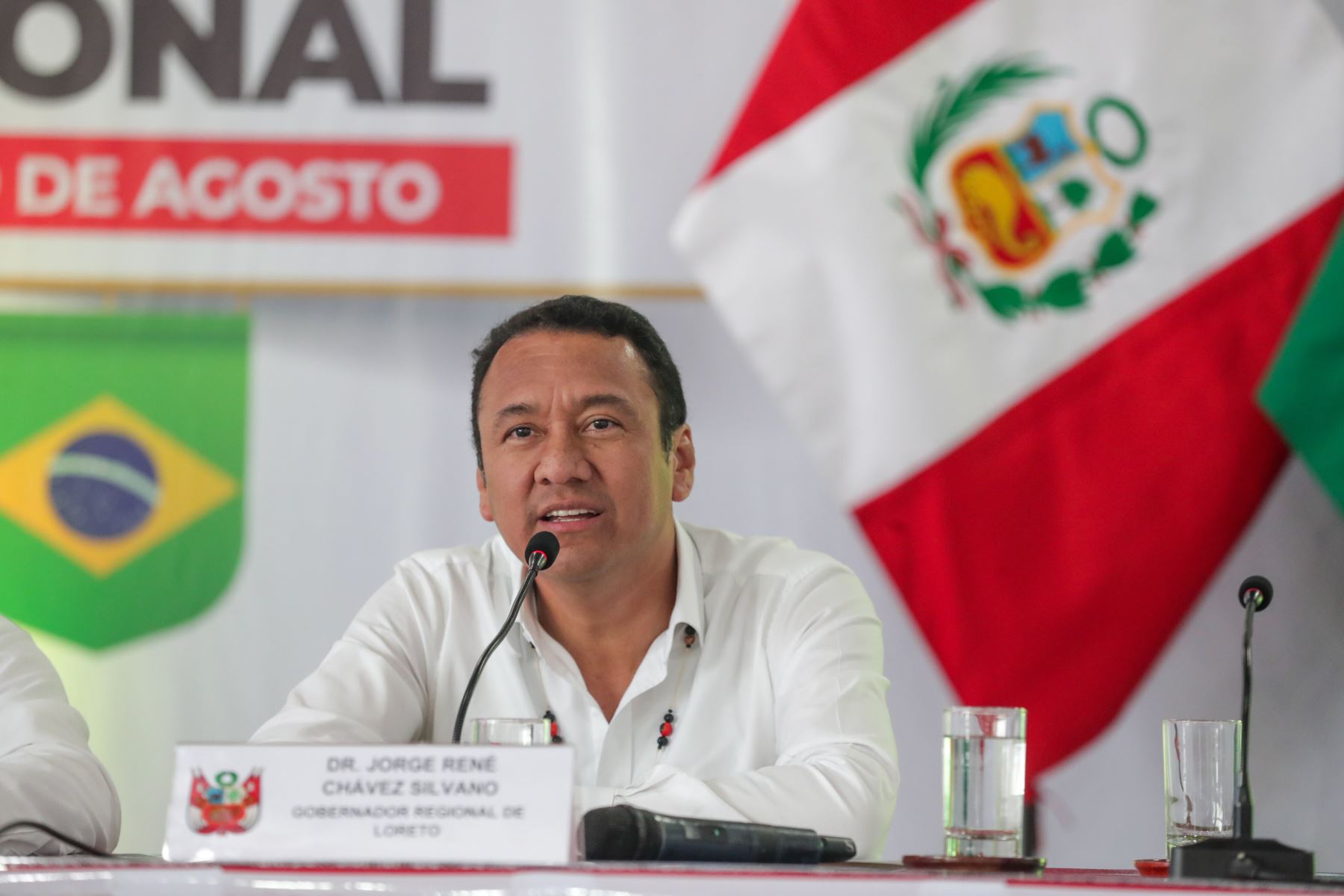 El ministro de Desarrollo Agrario y Riego, Angel Manero, participó en el Foro Binacional Perú-Brasil desarrollado en la región Loreto. Foto: ANDINA/PCM