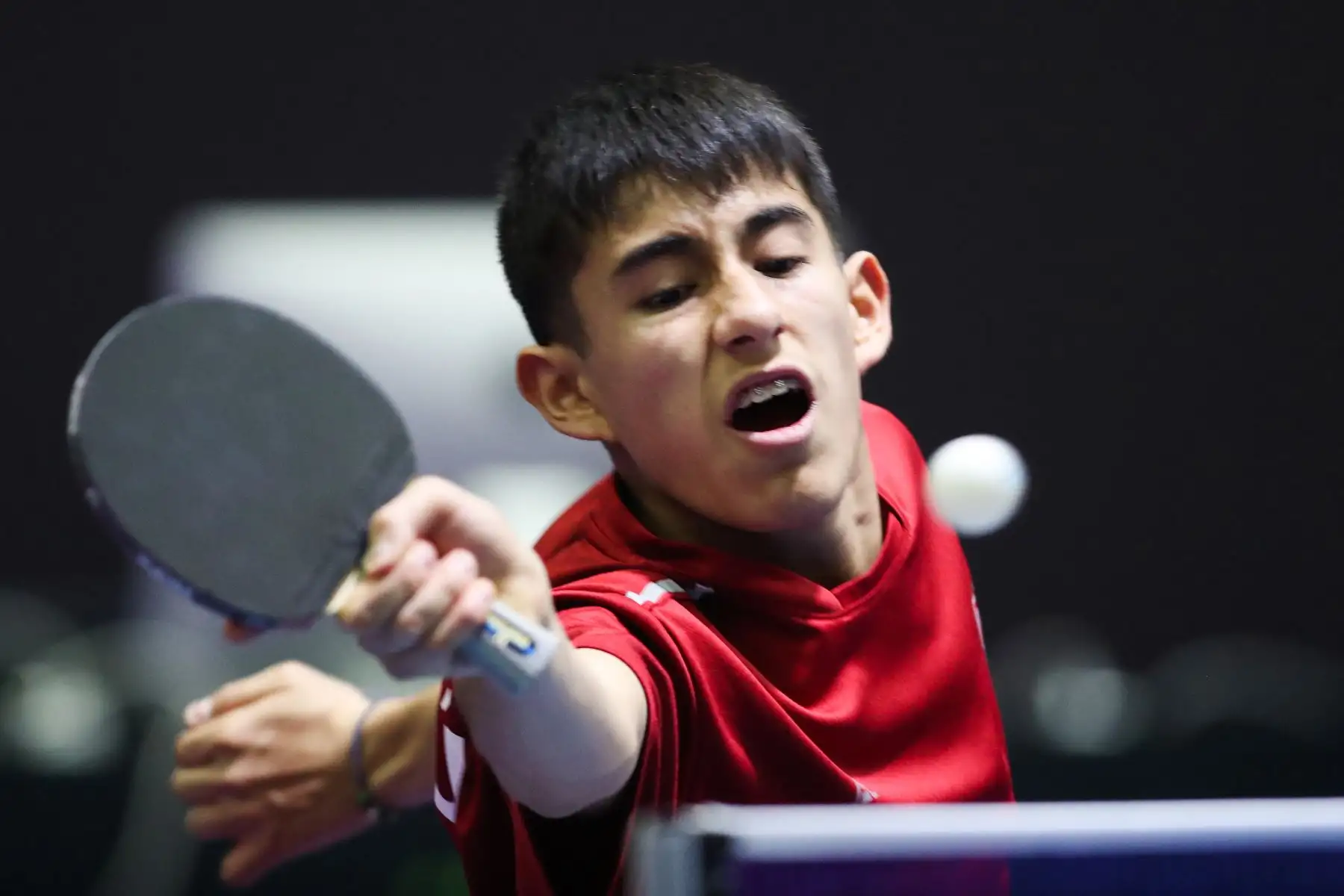 Los mejores tenismesistas juveniles del continente participan  en el Campeonato Panamericano Juvenil Lima 2024, el cual es clasificatorio al Mundial de la categoría que se realizará en noviembre en Suecia.
Santiago Uribe ( Perú).  Foto : ANDINA/ Lino Chipana.