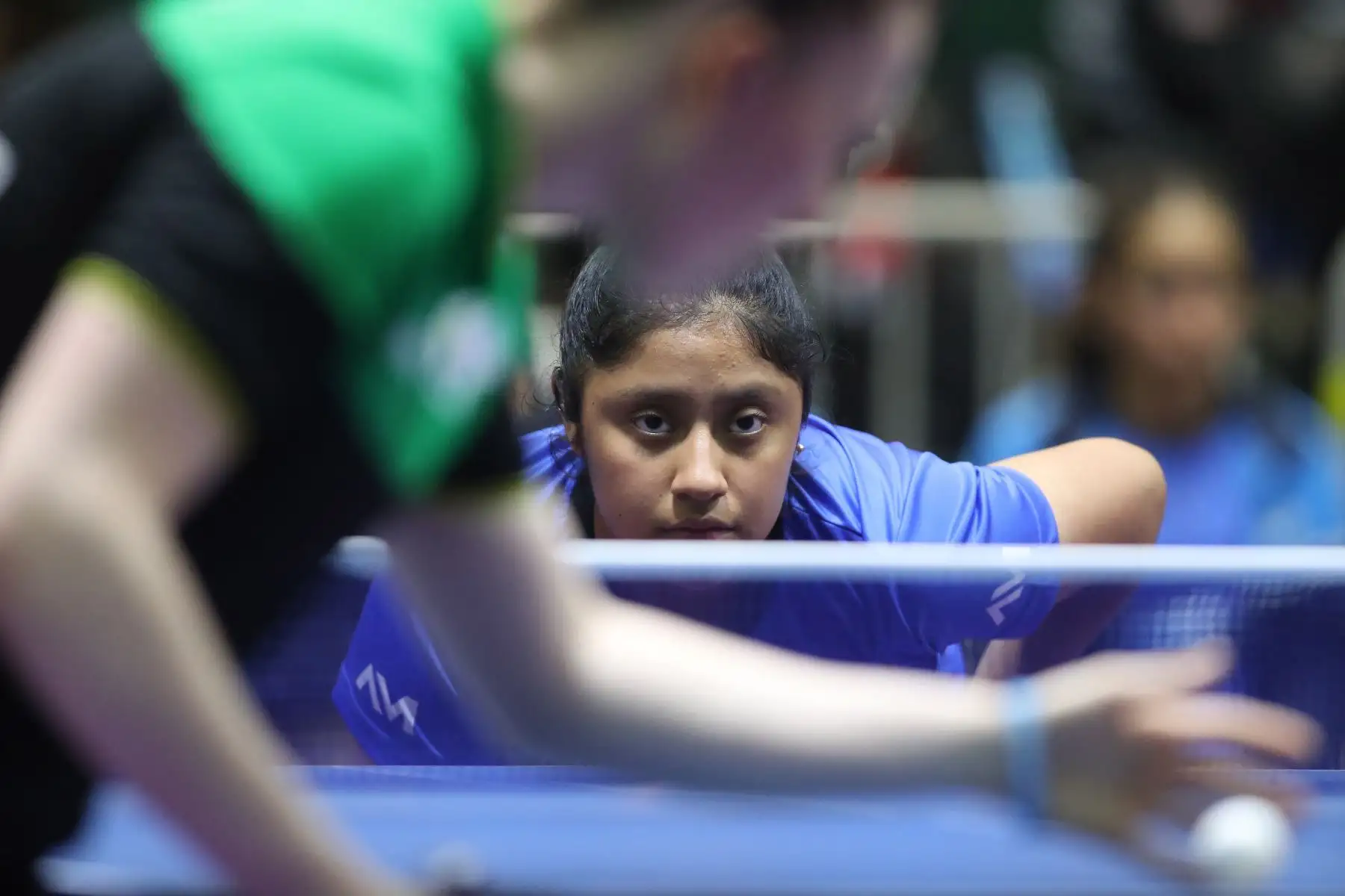 Jenny Cux ( Guatemala ).
Los mejores tenismesistas juveniles del continente participan  en el Campeonato Panamericano Juvenil Lima 2024, el cual es clasificatorio al Mundial de la categoría que se realizará en noviembre en Suecia. Foto : ANDINA/ Lino Chipana.