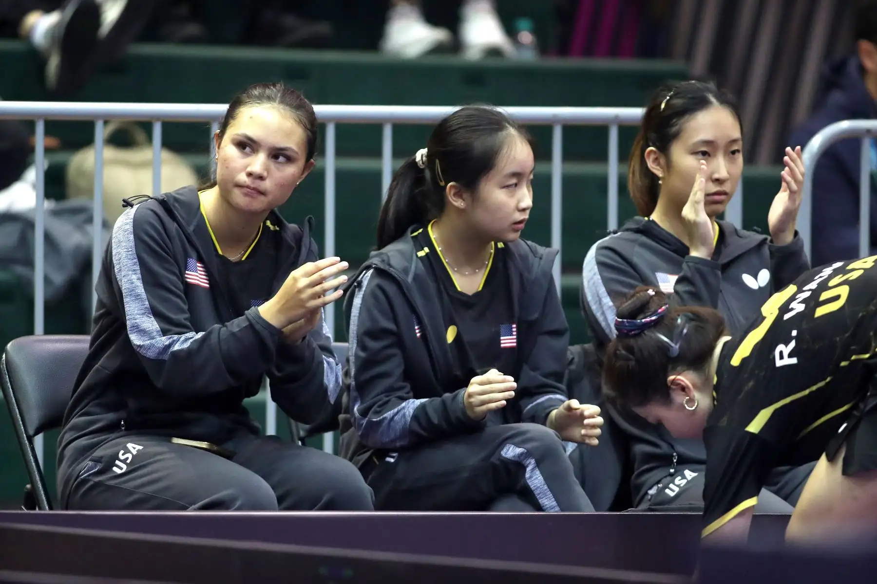 Equipo de Estados Unidos.
Los mejores tenismesistas juveniles del continente participan  en el Campeonato Panamericano Juvenil Lima 2024, el cual es clasificatorio al Mundial de la categoría que se realizará en noviembre en Suecia. Foto : ANDINA/ Lino Chipana.
