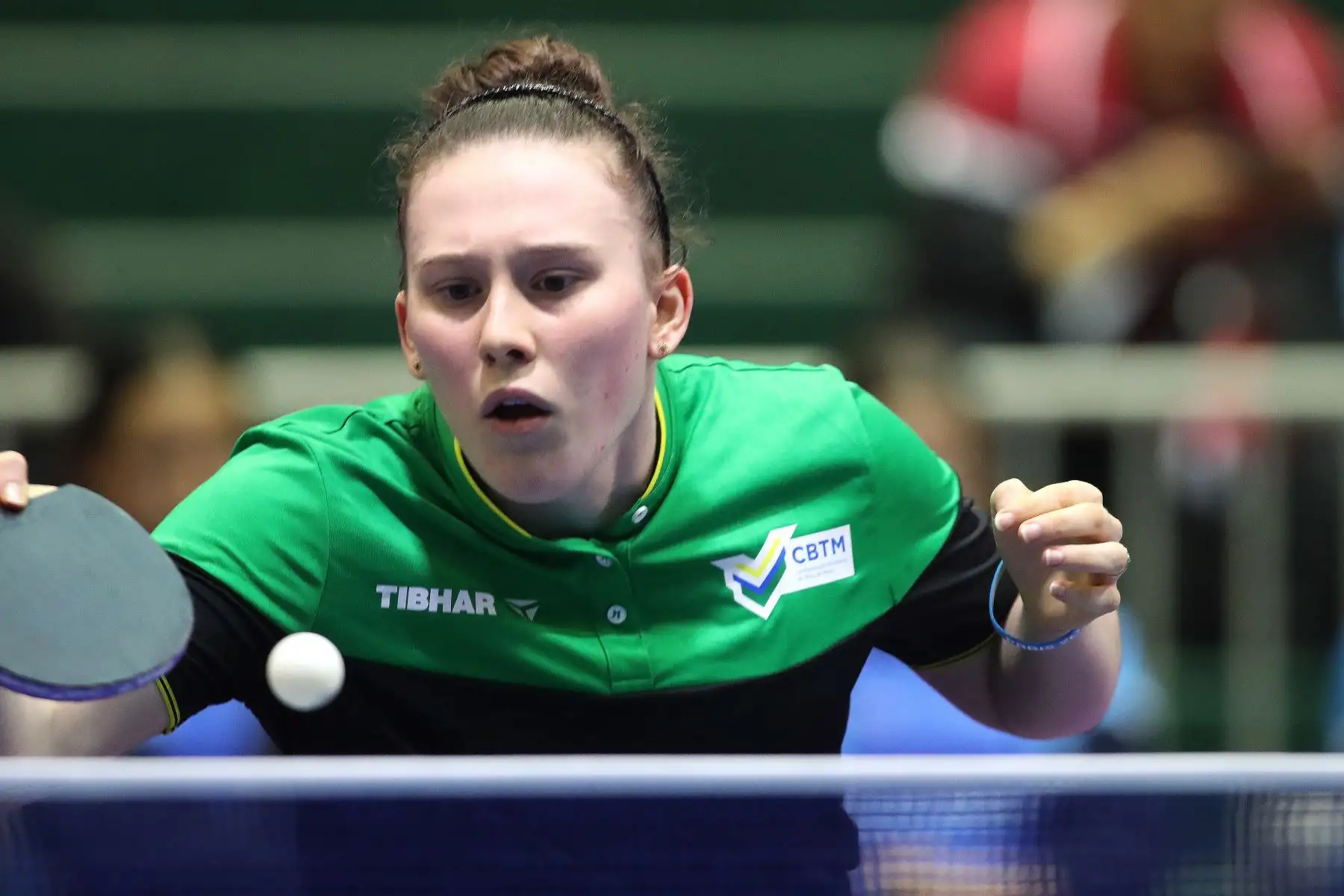 Victoria Strassburger ( Brasil ).
Los mejores tenismesistas juveniles del continente participan  en el Campeonato Panamericano Juvenil Lima 2024, el cual es clasificatorio al Mundial de la categoría que se realizará en noviembre en Suecia. Foto : ANDINA/ Lino Chipana.