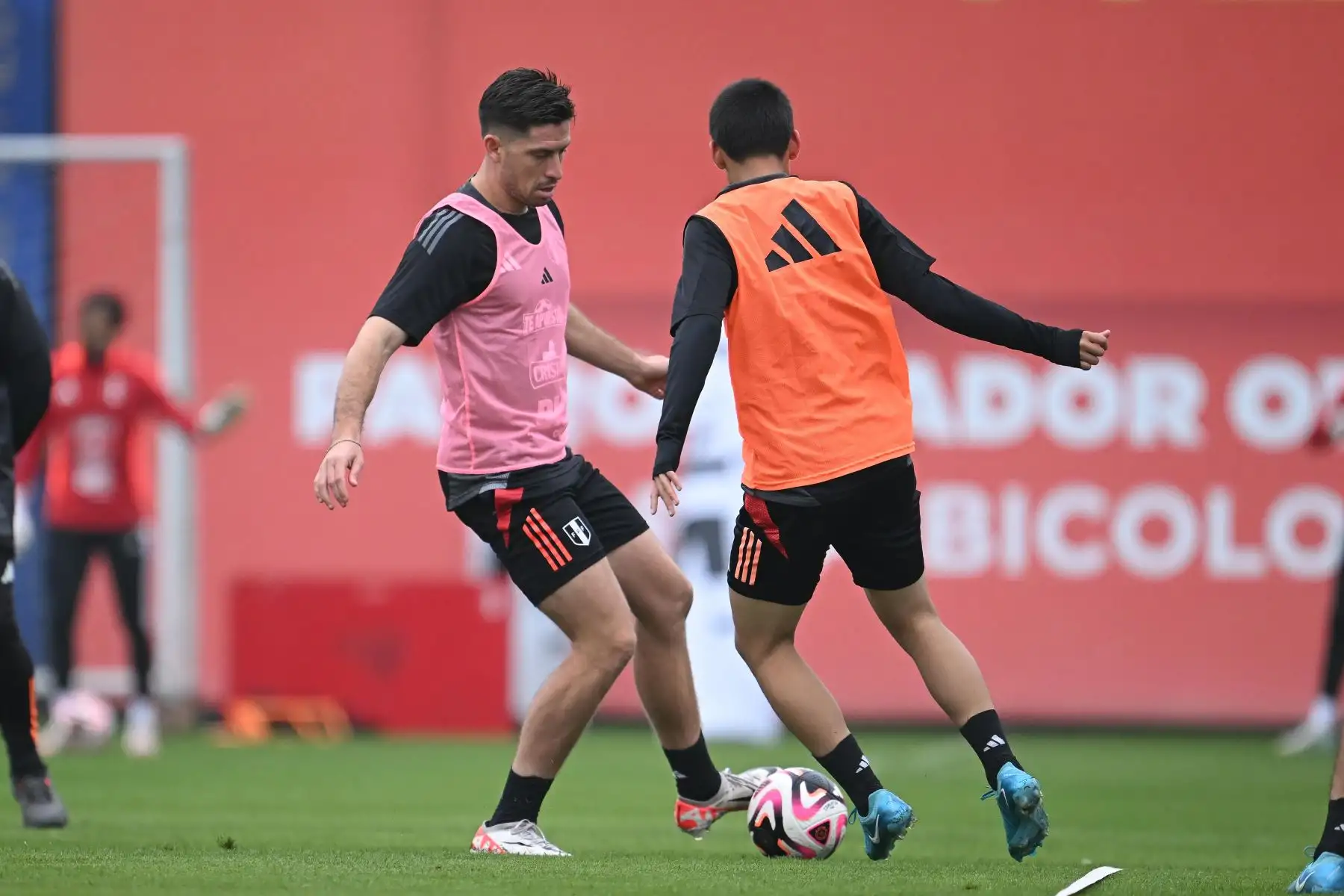 Santiago Ormeño, jugador de la Selección Peruana realiza   entrenamientos en la Videna FPF de San Luis con miras a las fechas 7 y 8 de las Clasificatorias al Mundial 2026. 
Foto: FPF
