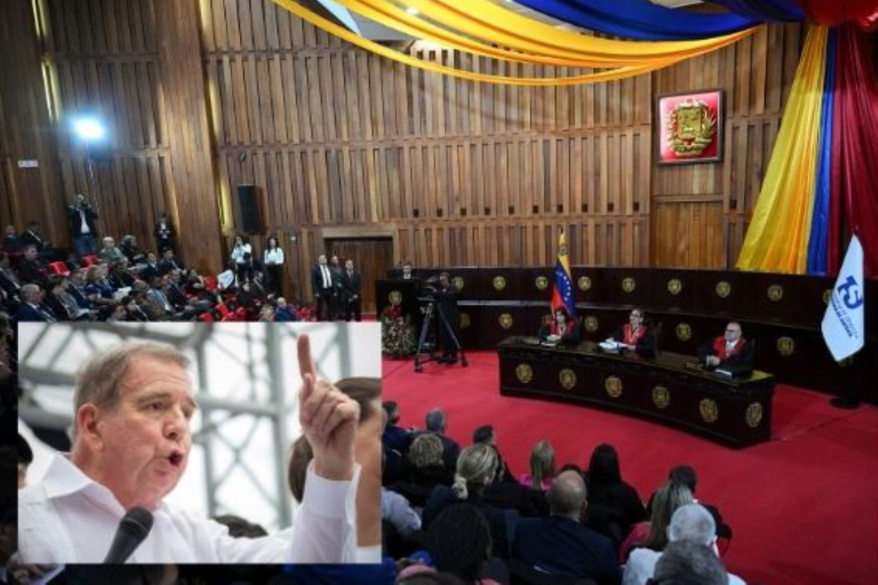 La Justicia de Venezuela emitió la orden de captura contra González Urrutia menos de una hora después de que lo solicitara la Fiscalía. Foto: AFP