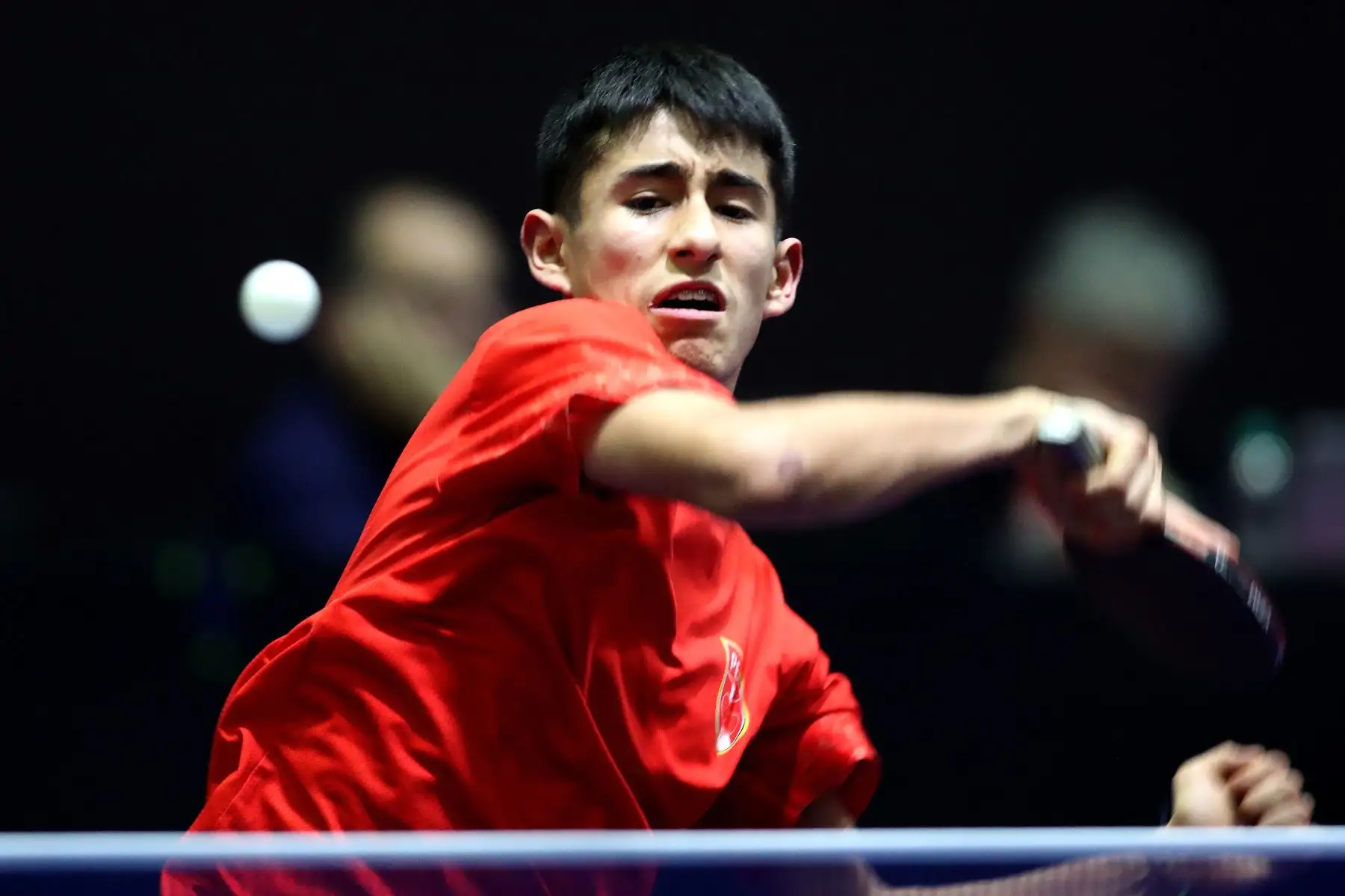 Partido de Tenis de Mesa entre los equipos de Perú y Argentina. Jugadores : Santiago Uribe, Estéban Camacho y Samuel Duffoo del equipo peruano. Benjamín Archua, Agustín Asmu y Guiliano La Visa de Argentina, participan  en el Campeonato Panamericano Juvenil Lima 2024, el cual es clasificatorio al Mundial de la categoría que se realizará en noviembre en Suecia.
Foto : ANDINA/ Lino Chipana.