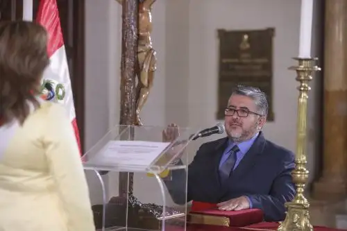 Fabricio Valencia Gibaja es el flamante titular del Ministerio de Cultura. ANDINA/Prensa Presidencia