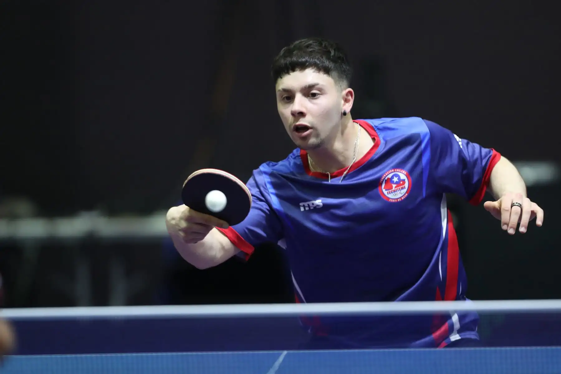 Los mejores tenismesistas juveniles del continente participan  en el Campeonato Panamericano Juvenil Lima 2024, el cual es clasificatorio al Mundial de la categoría que se realizará en noviembre en Suecia. En la imagen, Joshua Robayo 
(Ecuador) y Jaime Lama (Chile). Foto: ANDINA/Lino Chipana.